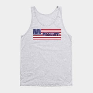 Mississippi State in American Flag Tank Top